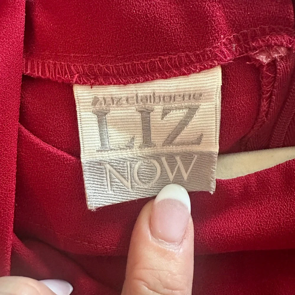 Liz Claiborne Vibrant Red‎ Short Sleeve Dress